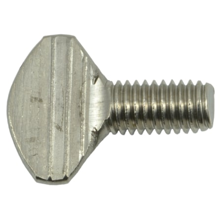Midwest Fastener Thumb Screw, M5-0.80 Thread Size, Stainless Steel, 10 mm Lg, 12 PK 34441